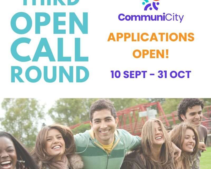 The Third Open Call Round of the CommuniCity project. Apply now.