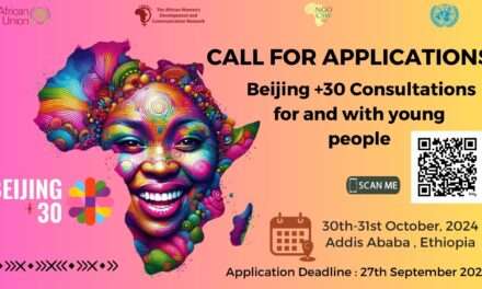 Calling for Youth Application for African Regional Participation in Beijing+30 Reviews