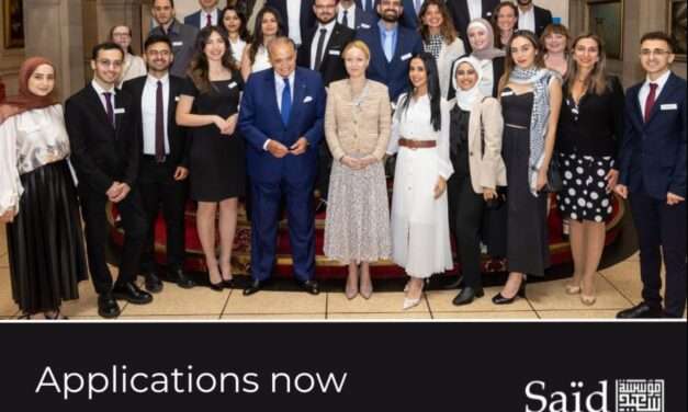 Applications for 2025/26 Saïd Foundation Scholarships Now Open!