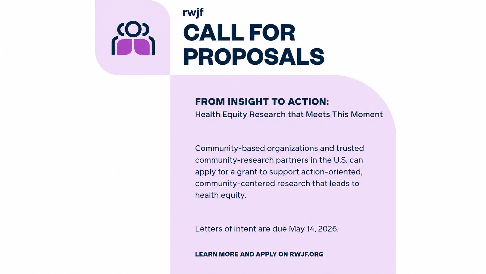 RWJF Grant 2026 for U.S.-Based Organizations (Up to $500,000 Funding)