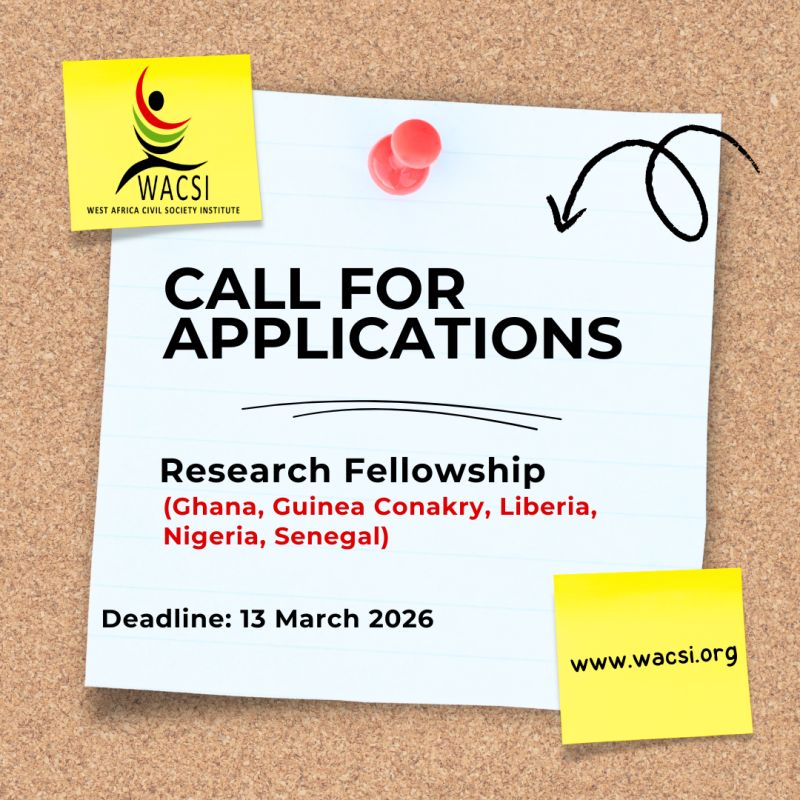 Month Civil Society & Biodiversity Research Programme for Young West African Scholars