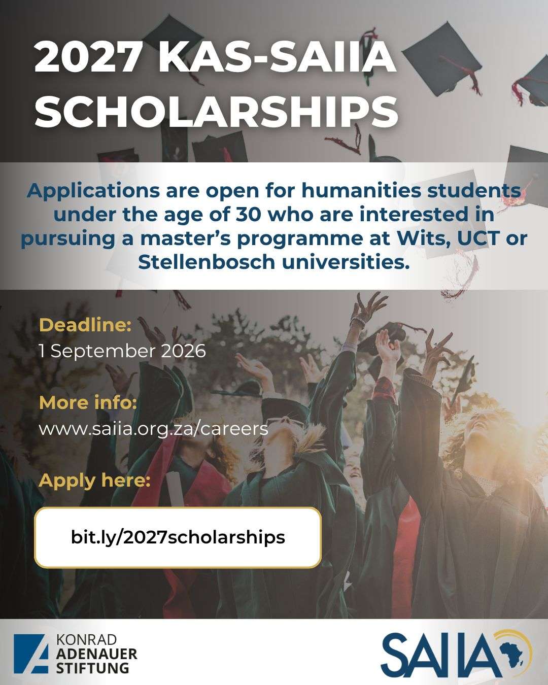 SAIIA Scholarships in South Africa: Fully Funded Master’s Scholarship and Internship Programme for Future Leaders