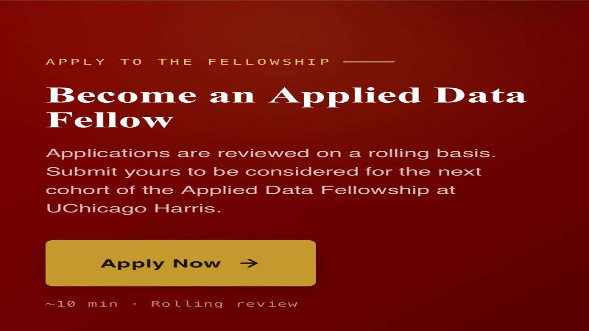 2027: Launch Your Career in Data, AI, Public Policy, and Social Impact Through the University of Chicago Harris School of Public Policy company logo