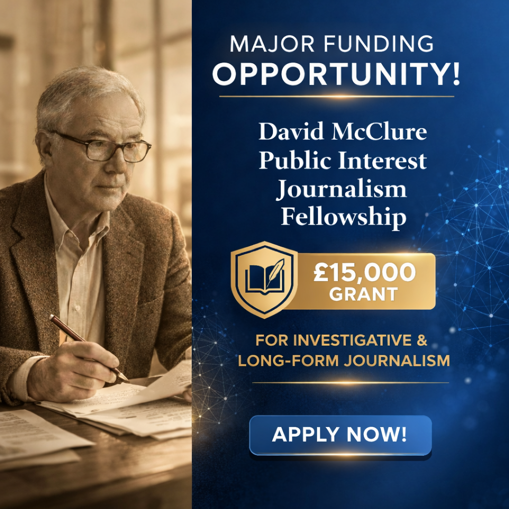 2031: Major Funding Opportunity for Investigative and Long-Form Journalism