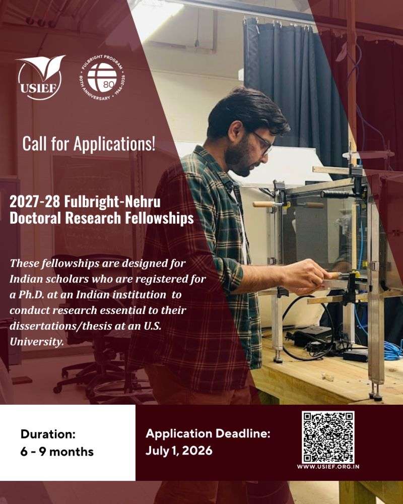 Nehru Doctoral Research Fellowships 2027–2028