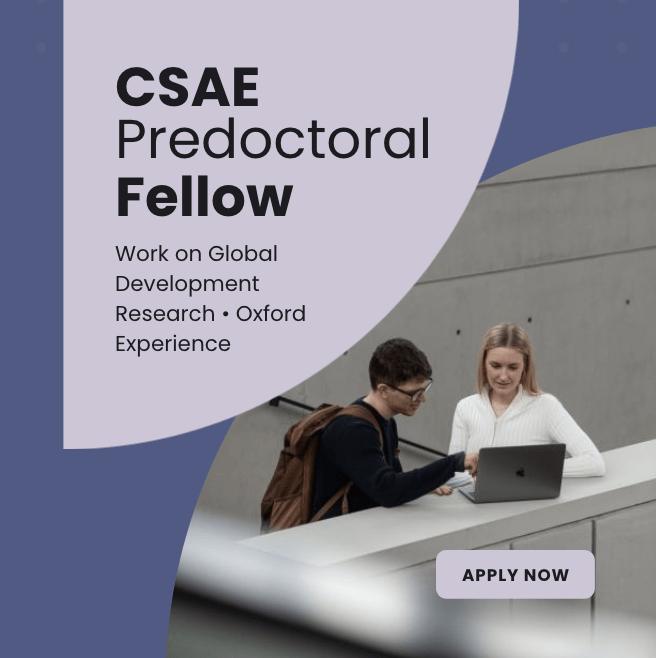 University of Oxford 2026 — Work on Global Development Research