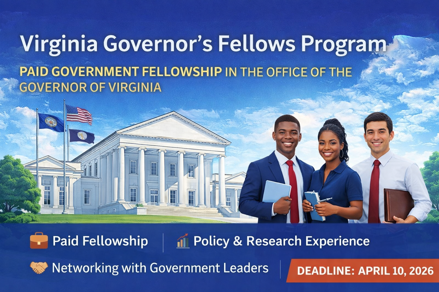 Week Fellowship in the Office of the Governor for Future Public Service Leaders