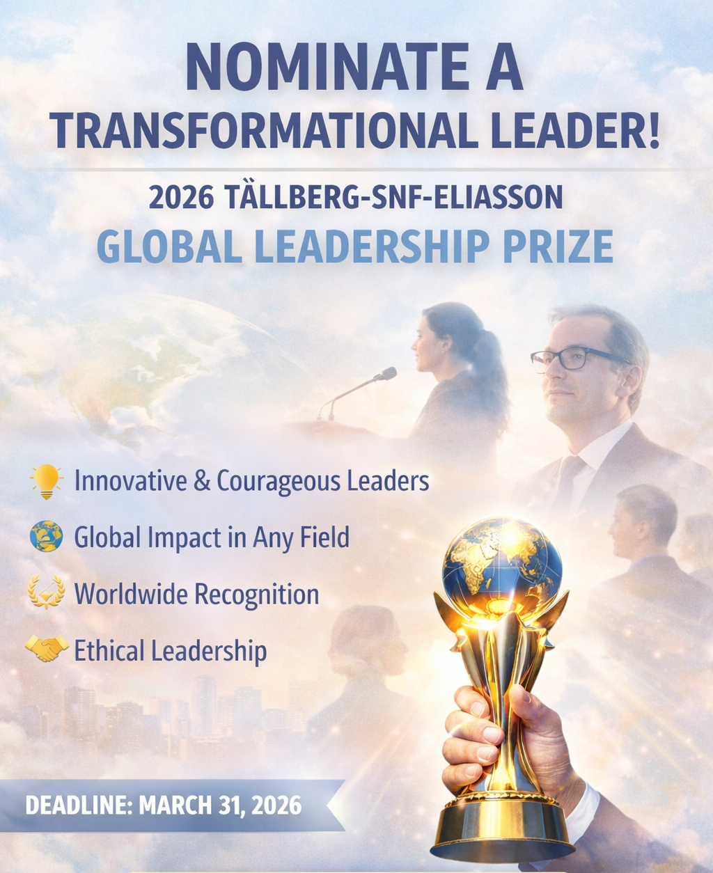 SNF-Eliasson Global Leadership Prize
