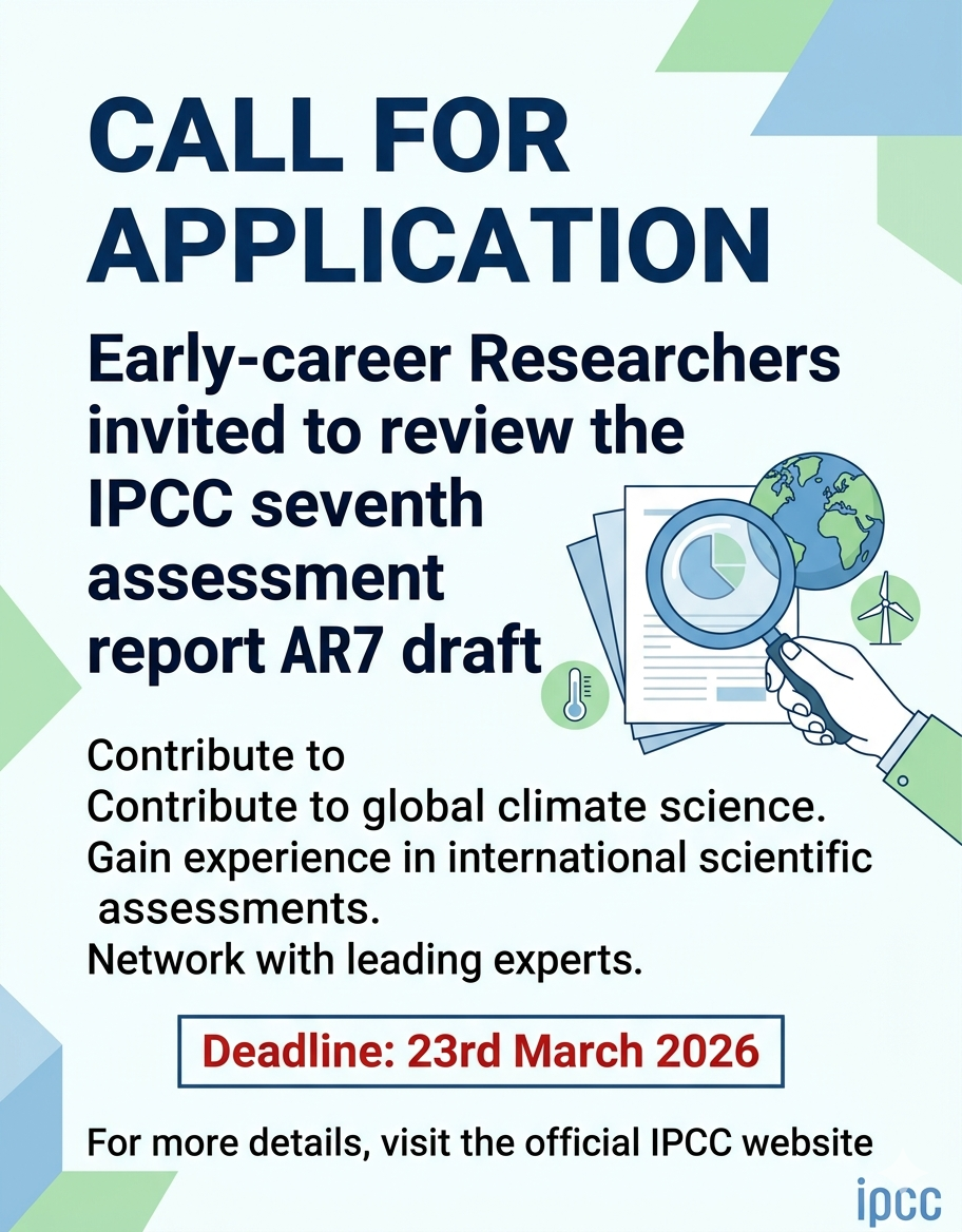 Career Researchers Invited to Review the IPCC Seventh Assessment Report AR7 Draft