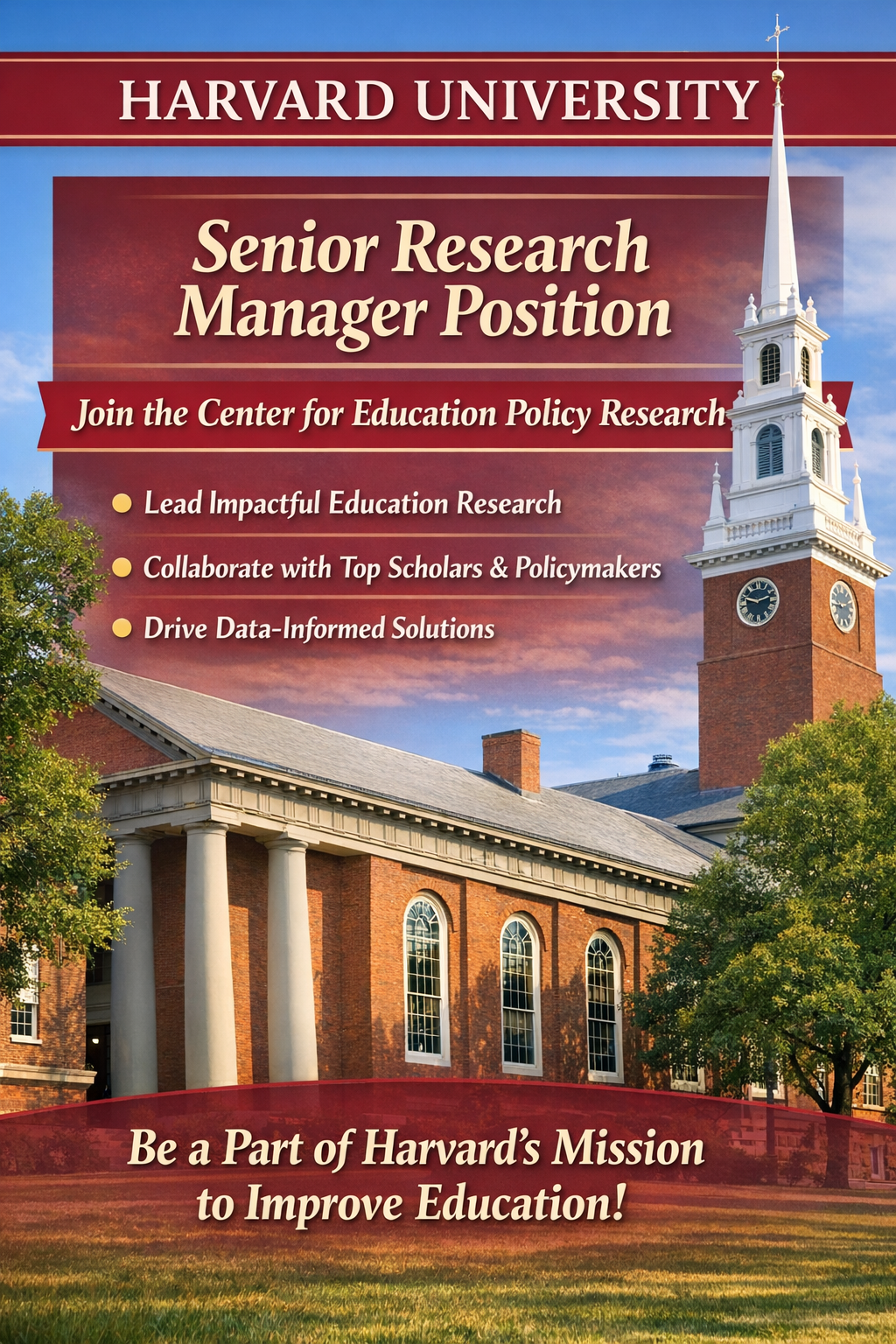 Harvard University: Join the Center for Education Policy Research