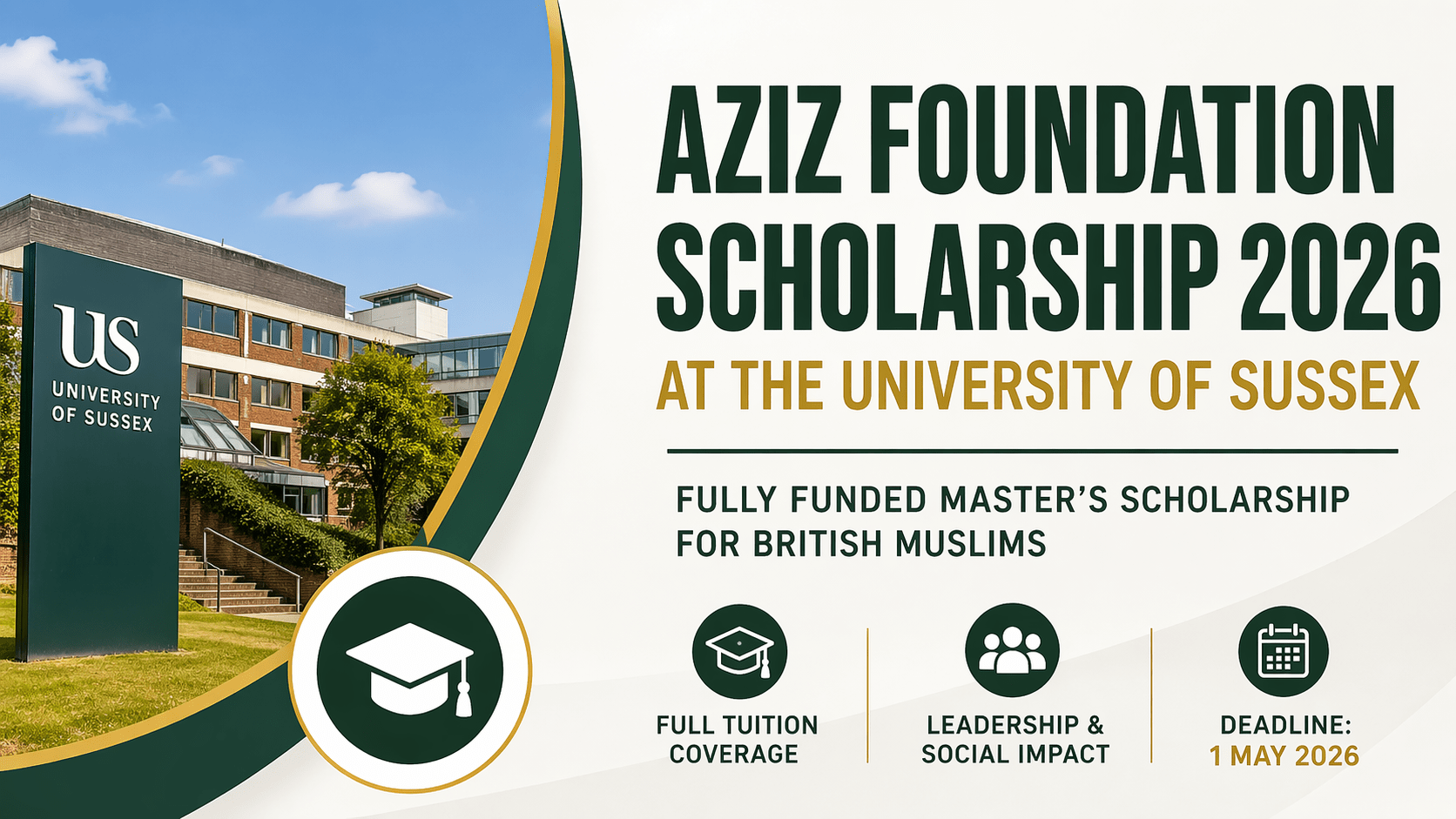 the University of Sussex (Fully Funded Master’s Opportunity for British Muslims)