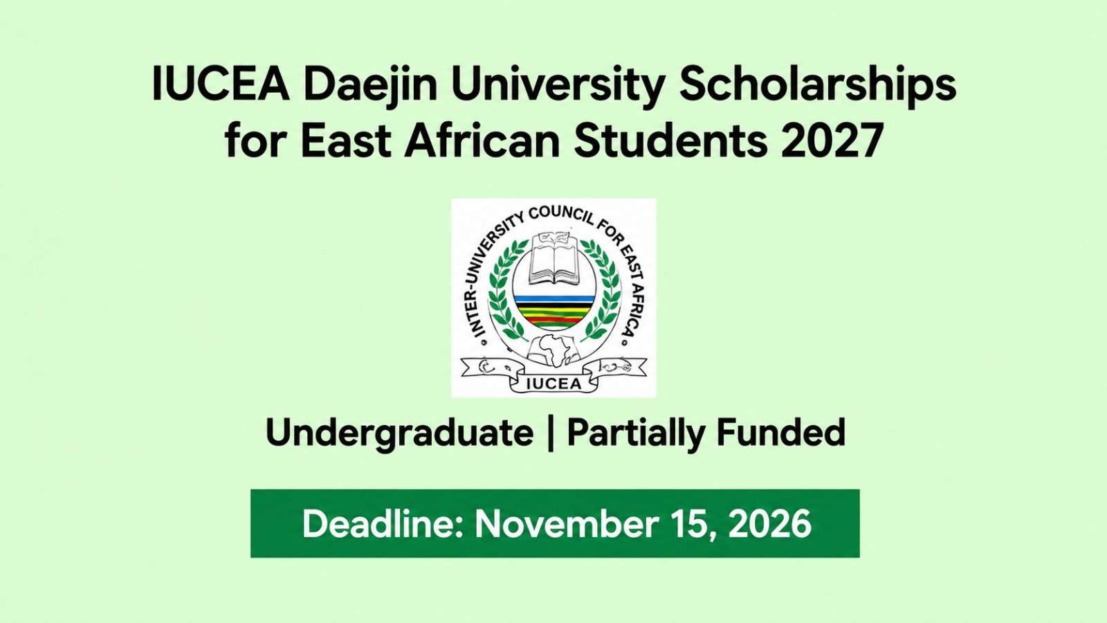 Students from East African Community Partner States studying at Daejin University in South Korea.