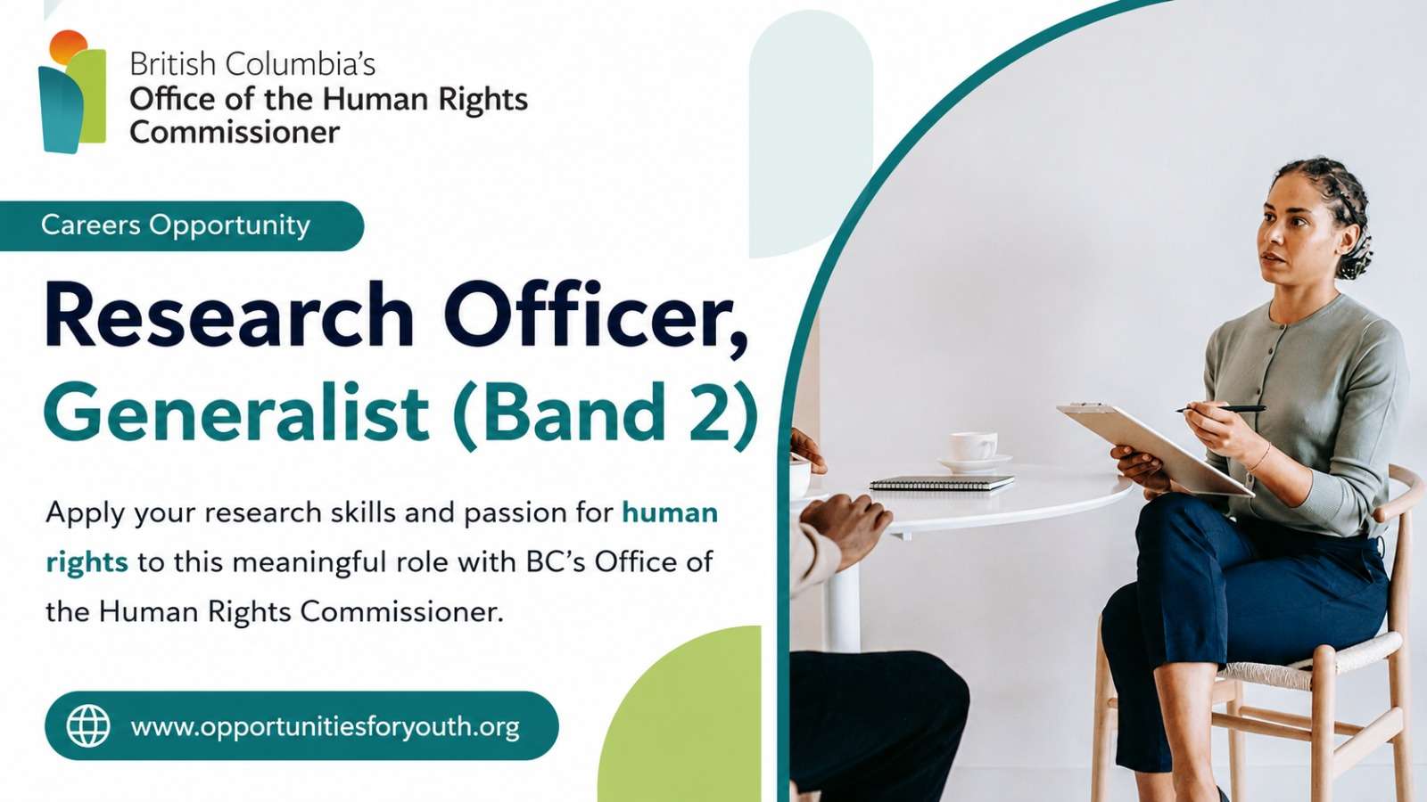 BC’s Office of the Human Rights Commissioner (BCOHRC), Canada: Earn Up to CAD $110,800 Annually While Advancing Human Rights Research company logo