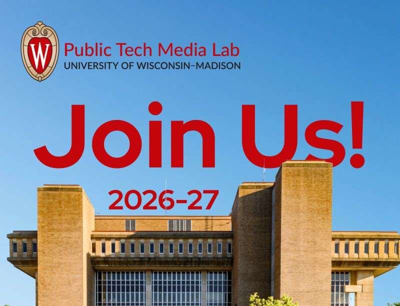 the University of Wisconsin–Madison: Join a Global Network Advancing Media, Technology, and Democracy company logo