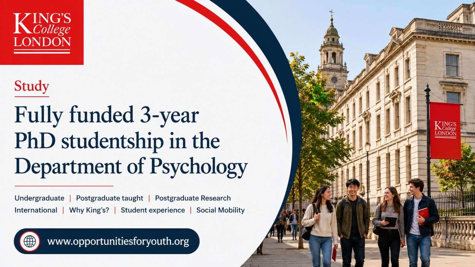 Year PhD Studentship 2026 in Psychology: Receive £23,805 Annual Stipend Plus £3,000 Research Funding to Conduct Groundbreaking Research in the UK