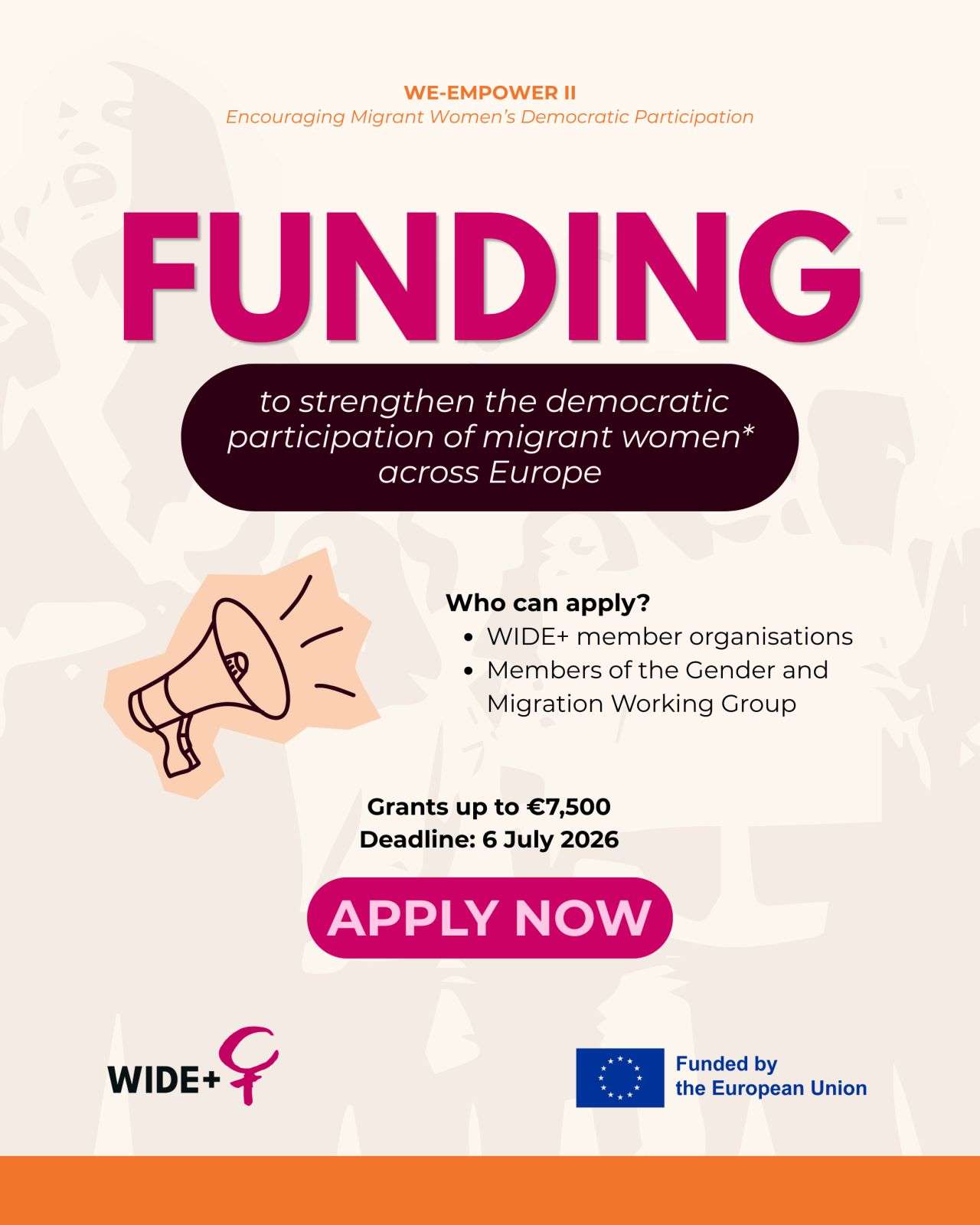 EMPOWER II Grant 2026: Up to €7,500 Funding for Projects Advancing Migrant Women’s Democratic Participation Across the European Union company logo