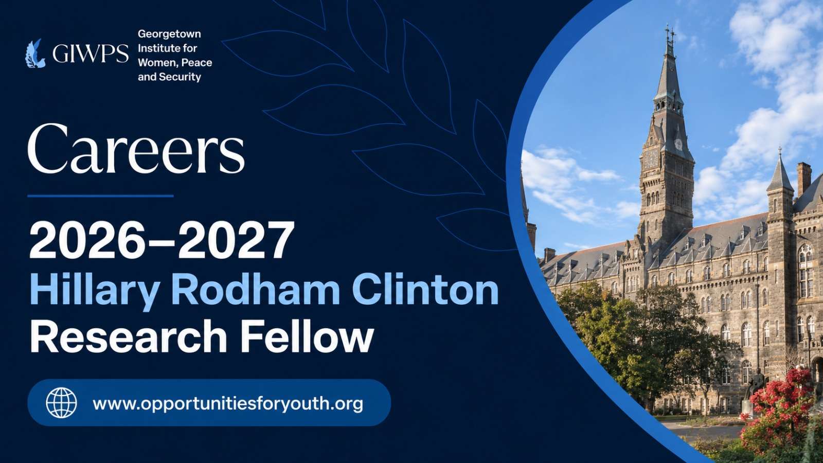 2027 Hillary Rodham Clinton Research Fellowship: Fully Funded Opportunity for Emerging Women, Peace and Security Researchers company logo