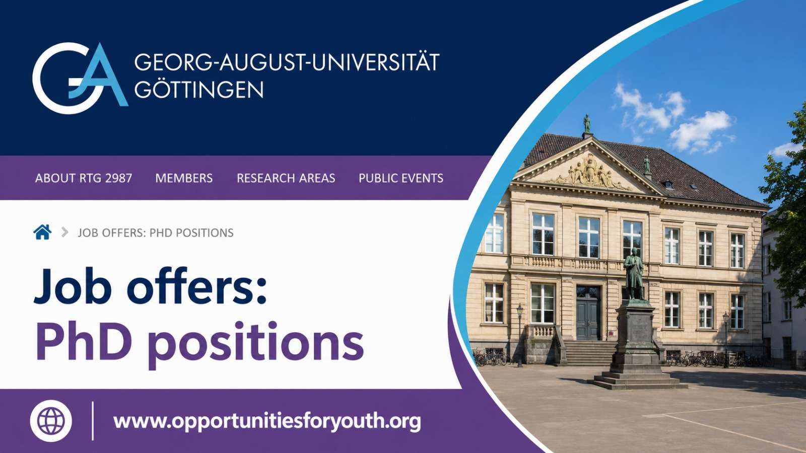 Georg-August-Universität Göttingen (RTG 2987): Fully Funded Doctoral Research Opportunity in Global Migration Governance Introduction to the PhD Opportunity at RTG 2987