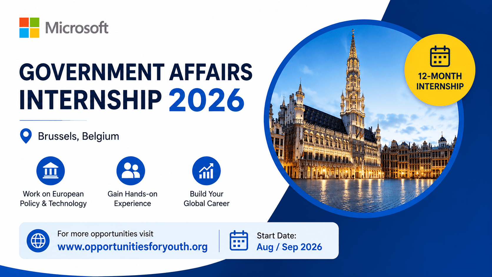 Month European Policy Internship company logo