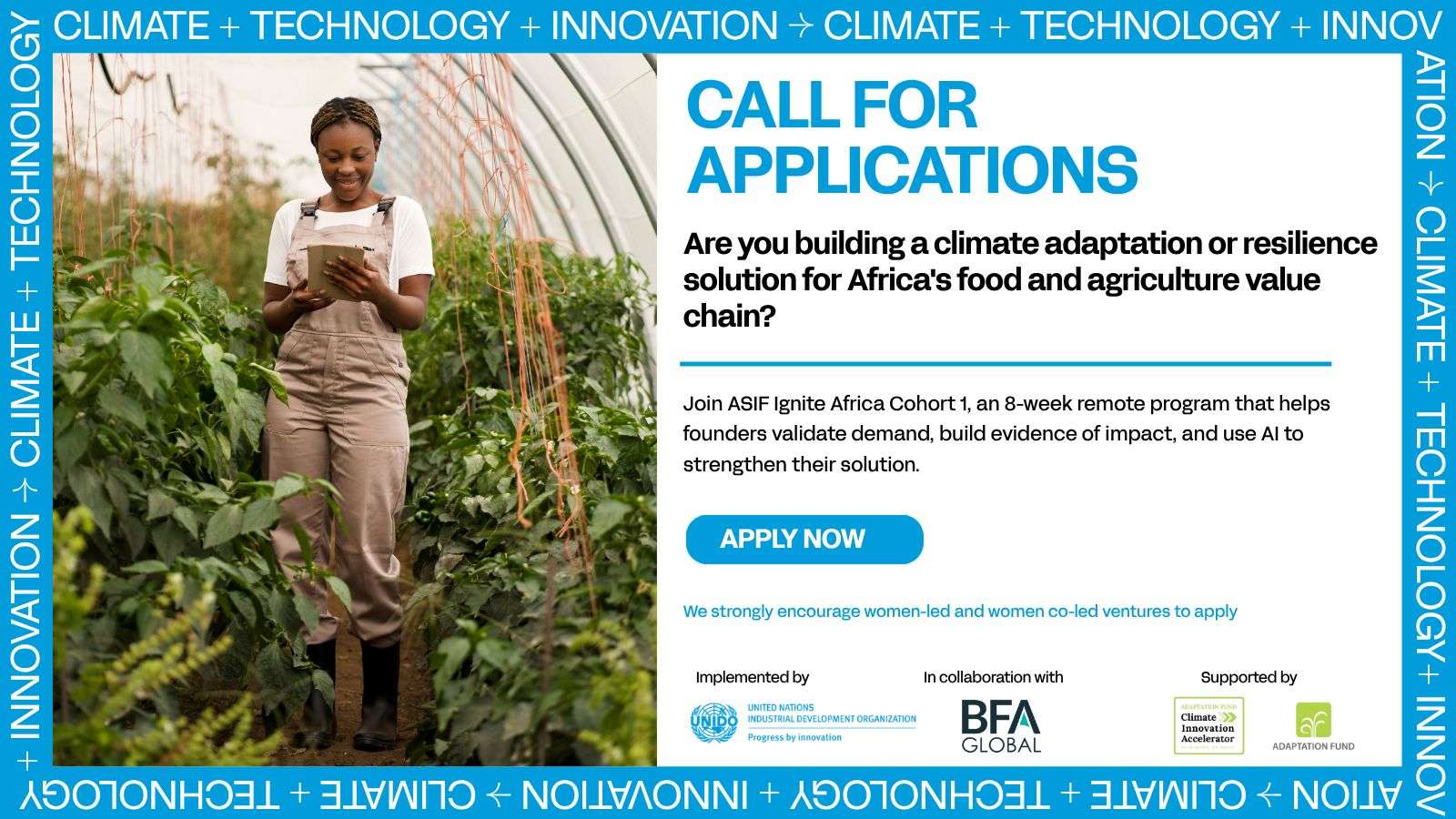 Week Remote Accelerator for African Climate-Tech Startups Building Food &amp; Agriculture Solutions