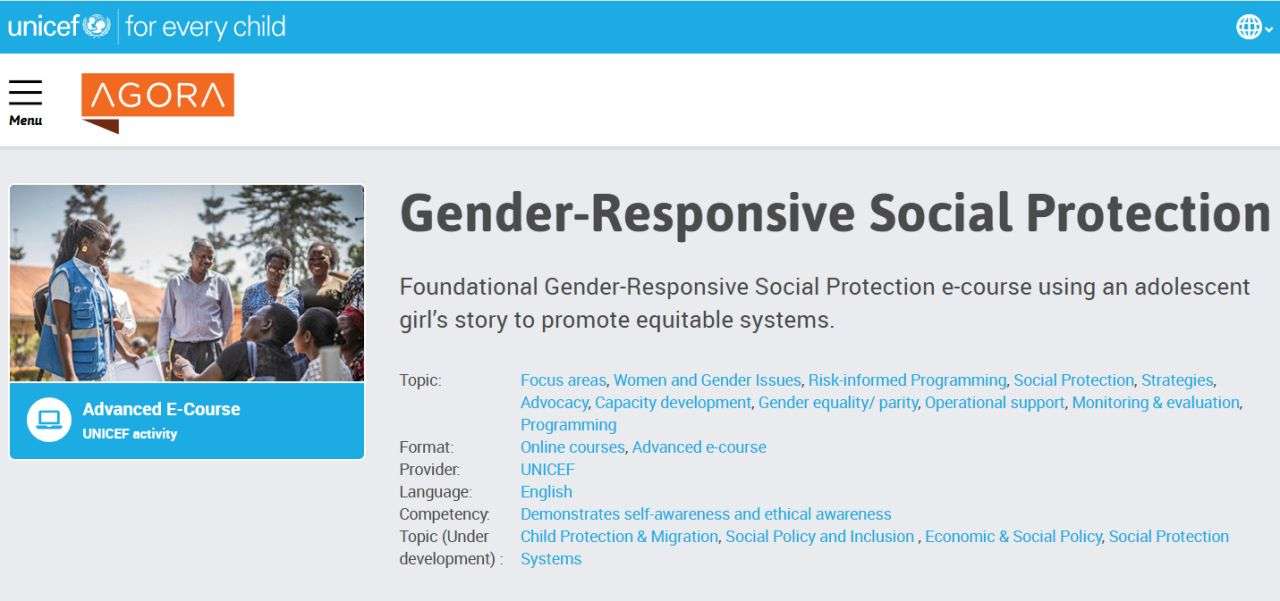 Responsive Social Protection E-Course: Self-Paced Training for Practitioners and Development Professionals