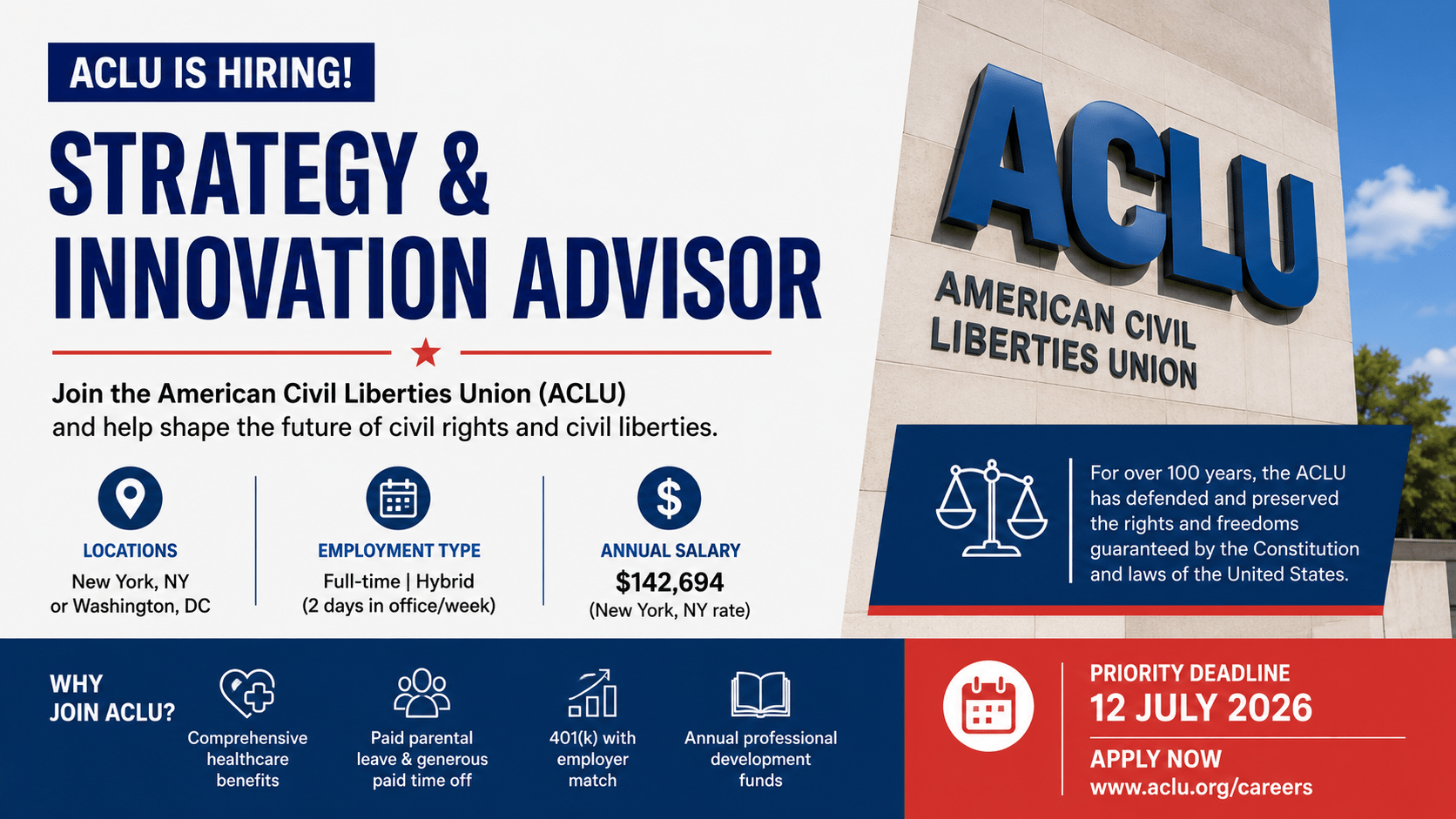 American Civil Liberties Union company logo